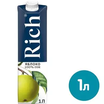 Сок Rich Благородное Яблоко 1л