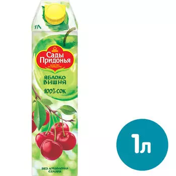 Сок Сады Придонья Яблоко-вишня 1л - Vprok.ru Перекрёсток