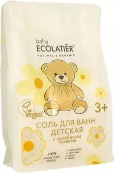 Соль для ванн Ecolatier Green детская 600г