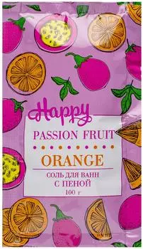 Соль для ванн с пеной Laboratory Katrin Happy Апельсин и маракуйя 100г