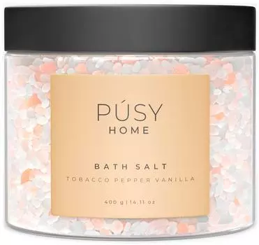 Соль для ванны PUSY Home Tobacco pepper vanilla 400г