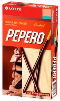 Соломка Lotte Pepero Original с шоколадом 47г