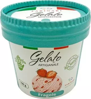 Сорбет Farinari Gelato Клубника 100г