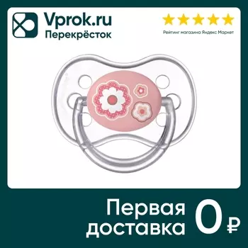 Соска-пустышка Canpol Babies Newborn baby силиконовая 6-18 месяцев