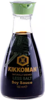 Соус Kikkoman Less Salt соевый 150мл. Доставим до двери!