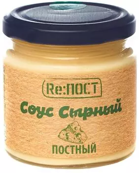 Соус майонезный Re:ПОСТ Vegan постный Сырный 20% 200г