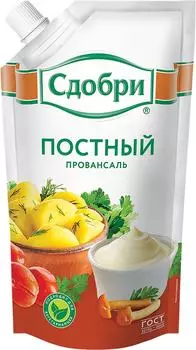 Соус майонезный Сдобри Постный Провансаль 50% 233г