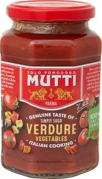 Соус томатный Mutti с овощами гриль 400гс доставкой!