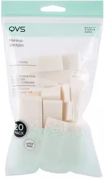 Спонжи треугольные QVS для макияжа 20шт