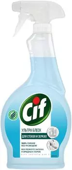 Спрей чистящий Cif Легкость чистоты Ультра блеск для стекол и зеркал Сияние без разводов 500мл