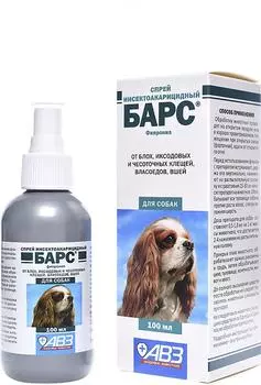 Спрей инсектоакарицидный Барс для собак 100мл