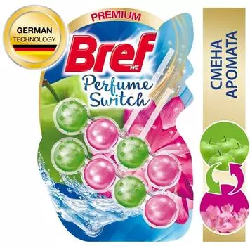 Средство чистящее для унитаза Bref Perfume Switch Цветущая яблоня и Лотос 2шт*50г