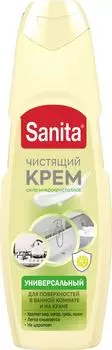 Крем чистящий универсальный Sanita для кухни и ванной Сицилийский лимон 600г