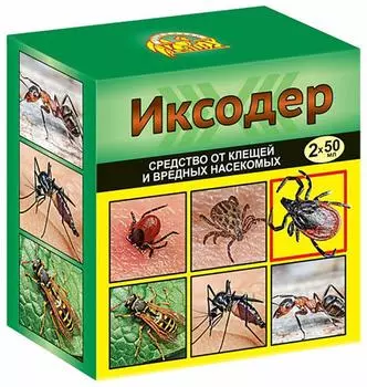 Средство Ваше Хозяйство Иксодер против клещей 2шт*50мл