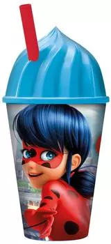 Стакан Stor с соломинкой и крышкой Леди Баг 430мл