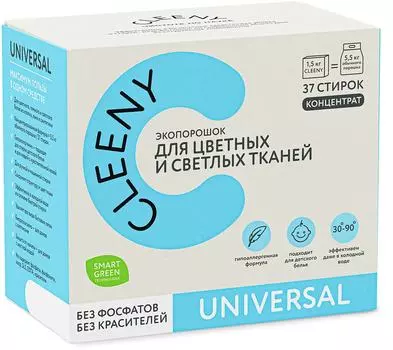 Стиральный порошок Cleeny Универсальный 1.5кг