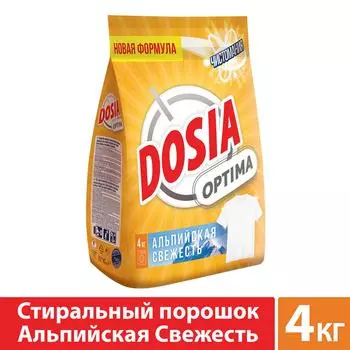 Стиральный порошок Dosia Optima Альпийская Свежесть 4кг (упаковка 2 шт.)