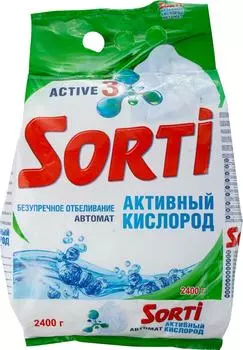 Стиральный порошок Sorti Активный кислород автомат 2.4кг