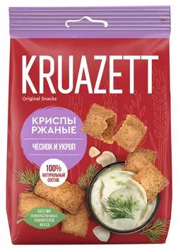 Сухарики Круазетт Криспы Чеснок и укроп 70гс доставкой!