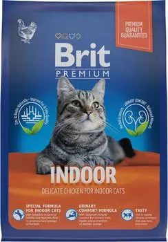Сухой корм для кошек Brit Premium Cat Indoor с курицей 400г