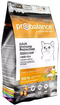 Сухой корм для кошек Probalance с курицей и индейкой 1.8кг