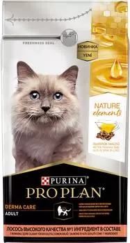 Сухой корм для кошек Purina Pro Plan Nature Elements Derma Care с лососем 1.4кг