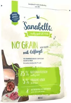 Сухой корм для кошек Sanabelle No Grain 400г