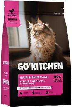 Сухой корм для котят и кошек Go Kitchen для всех возрастов с курицей 3.63кг