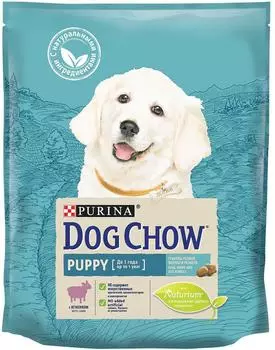 Сухой корм для щенков Dog Chow Puppy с ягненком 800г