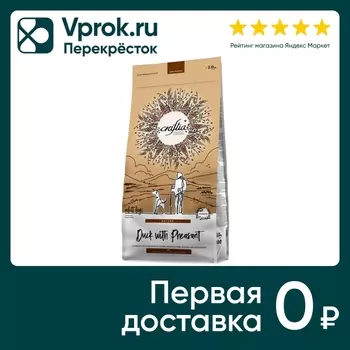 Сухой корм для собак Craftia Natura для средних и крупных пород из утки с фазаном 2кг