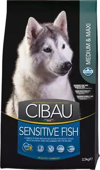 Сухой корм для собак Farmina Cibau Sensitive Fish Medium\Maxi с рыбой для средних и крупных пород 2.5кг