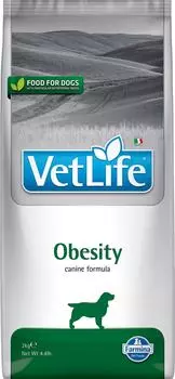 Сухой корм для собак Farmina Vet Life Dog Obesity диетический с курицей при избыточном весе 2кг