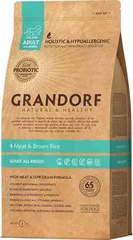 Сухой корм для собак Grandorf Adult all 4 мяса с рисом 1кг