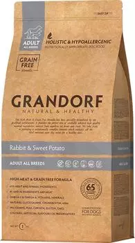Сухой корм для собак Grandorf Кролик с бататом 1кг