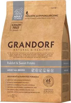 Сухой корм для собак Grandorf Кролик с бататом 3кг