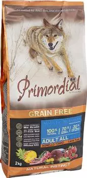 Сухой корм для собак Primordial Тунец и Ягненок 2кг