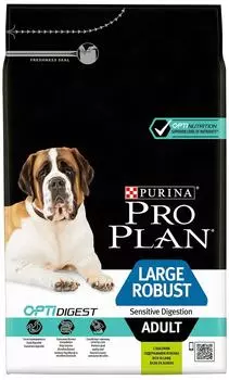 Сухой корм для собак Pro Plan Optidigest Large Robust Adult Sensitive Digestion для крупных пород мощного телосложения д