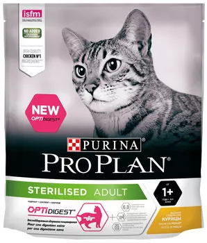 Сухой корм для стерилизованных кошек Pro Plan Optidigest Sterilised с курицей 400г