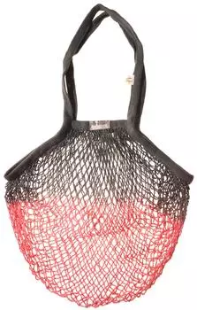 Сумка Jungle Story Авоська с удлиненной ручкой розово-серая