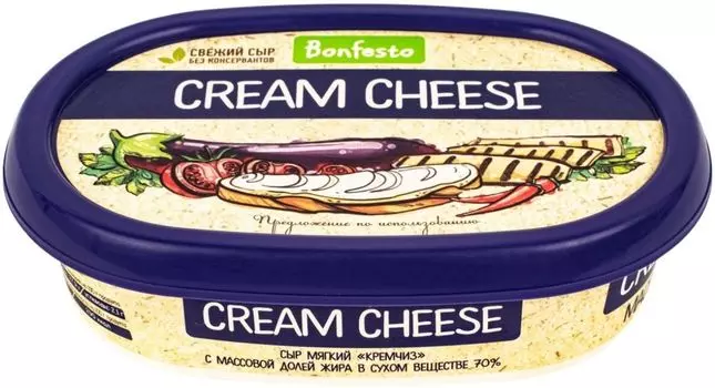 Сыр Bonfesto Cream Cheese 70% 170г