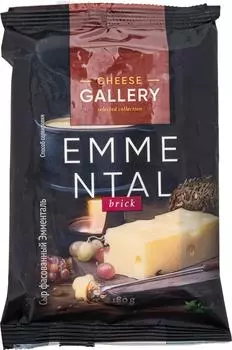 Сыр Cheese Gallery Эмменталь полутвердый 45% 180г