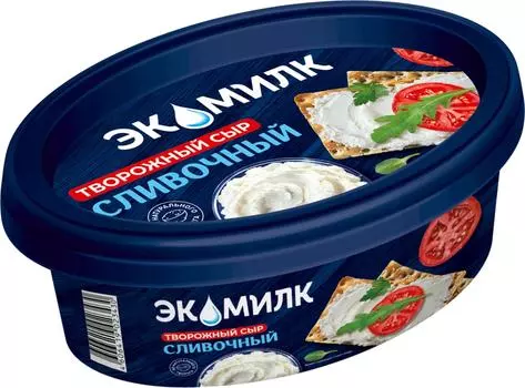 Сыр Экомилк творожный 60% 120г - Vprok.ru Перекрёсток