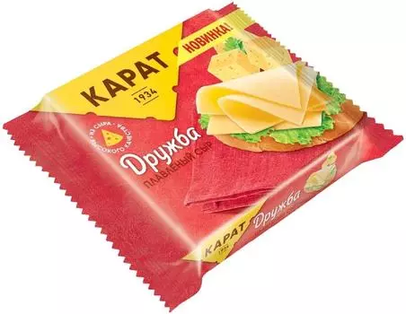 Сыр Karat Дружба плавленый 25% 130г. Доставим до двери!