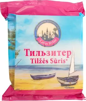 Сыр Labas Rytas Тильзитер 45% 220г