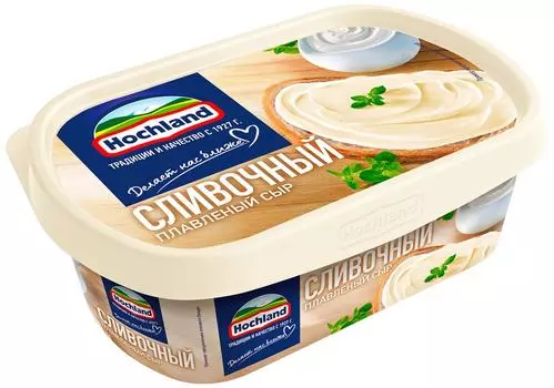 Сыр плавленый Hochland Сливочный 55% 200гс доставкой!