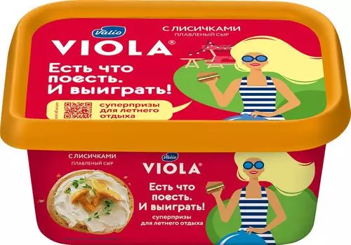 Сыр плавленый Viola с лисичками 50% 400гс доставкой!