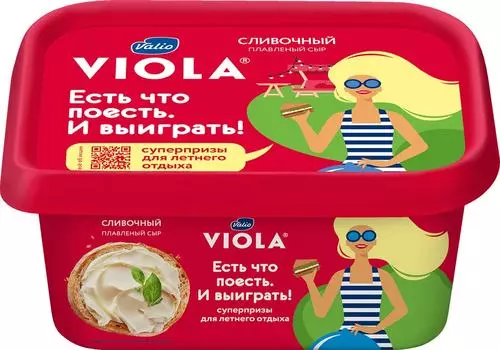 Сыр плавленый Viola Сливочный 50% 400г