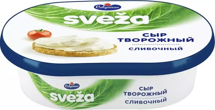 Сыр творожный Sveza Сливочный 60% 150г. Закажите онлайн!