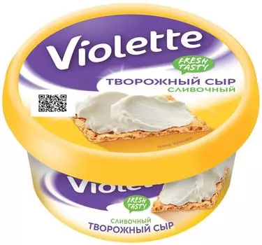 Сыр творожный Violette Сливочный 70% 140гс доставкой!