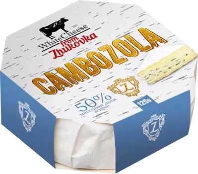 Сыр White Cheese From Zhukovka Cambozola с голубой плесенью 50% 125г